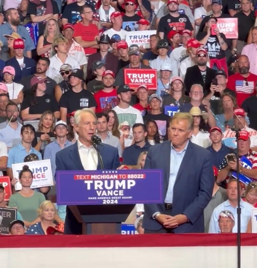VIDEO Pensler Drops Out of U.S. Senate Race, Endorses Mike Rogers